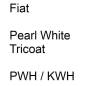 Preview: Fiat, Pearl White Tricoat, PWH / KWH.